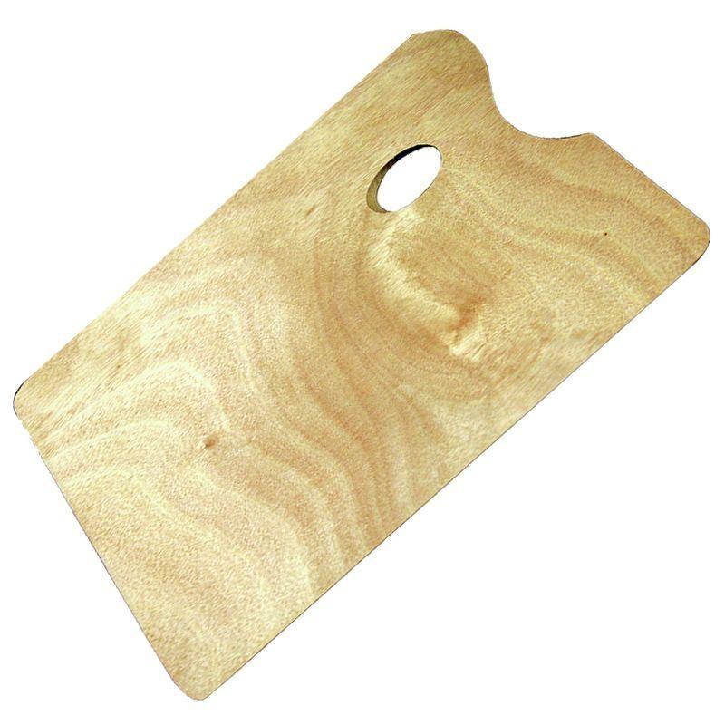 Wooden Oblong Palette (Large, 35 x 25cm)