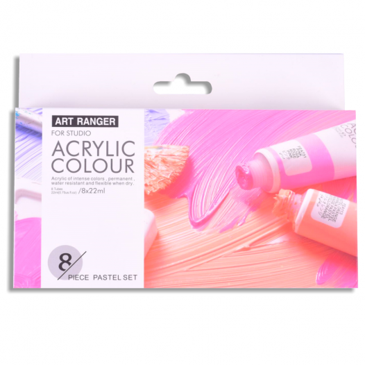 Art Rangers Acrylic Colour Pastel Set (8 x 22ml)