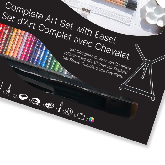 Daler-Rowney Simply Complete Art Easel Studio Set, 150 Piece