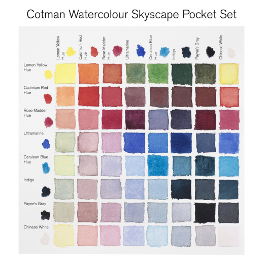 Cotman Watercolor Skyscape Pocket Set - 884955081136