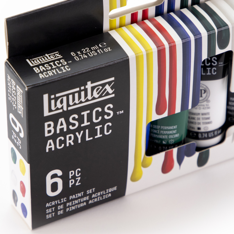 Set de Peinture Acrylique Basics Liquitex 24 x 22 ml