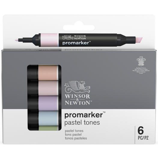 Winsor & Newton Promarker Pastel Tone Set (6pc)