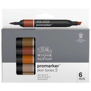  Winsor & Newton ProMarker Watercolor Marker Set, 12 Count,  Landscape Tones