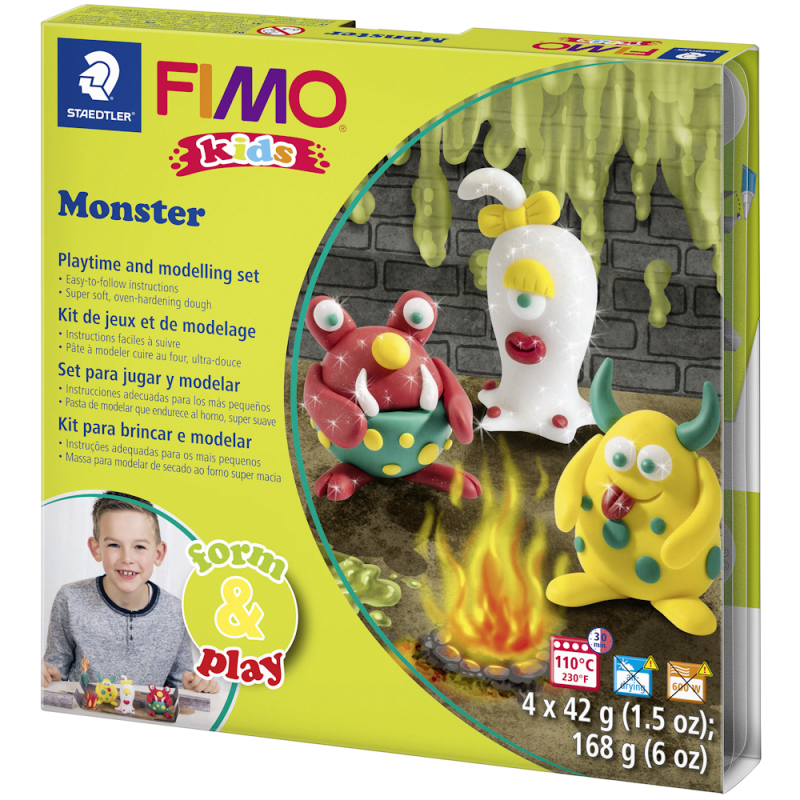 FIMO Kids Monster Form & Play Set